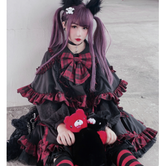 Diamond Honey Gothic Lolita Little Devil Cloak & Skirt Set (DH283)